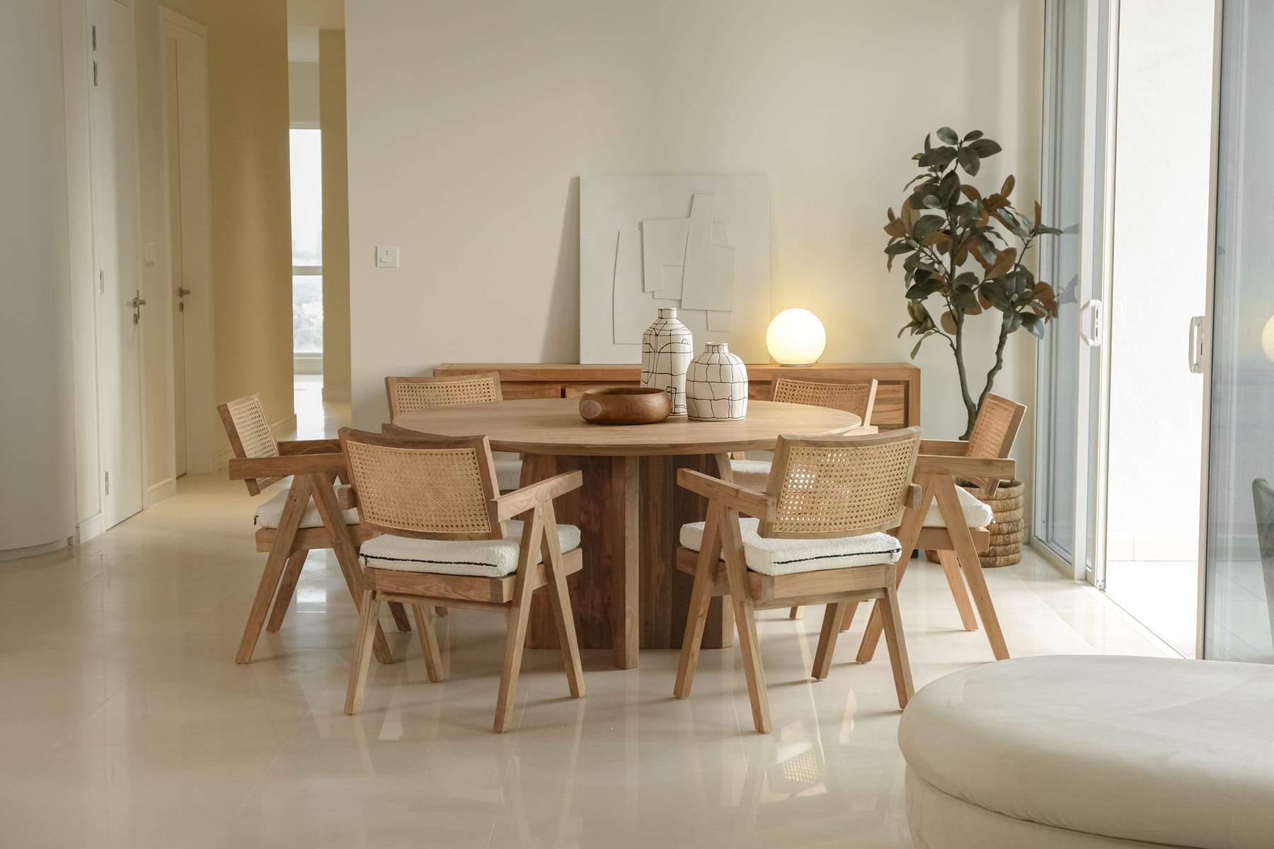 Marble Round Dining Table