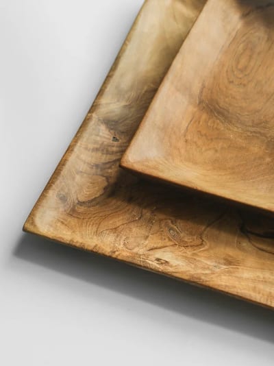 Square Teak Tray