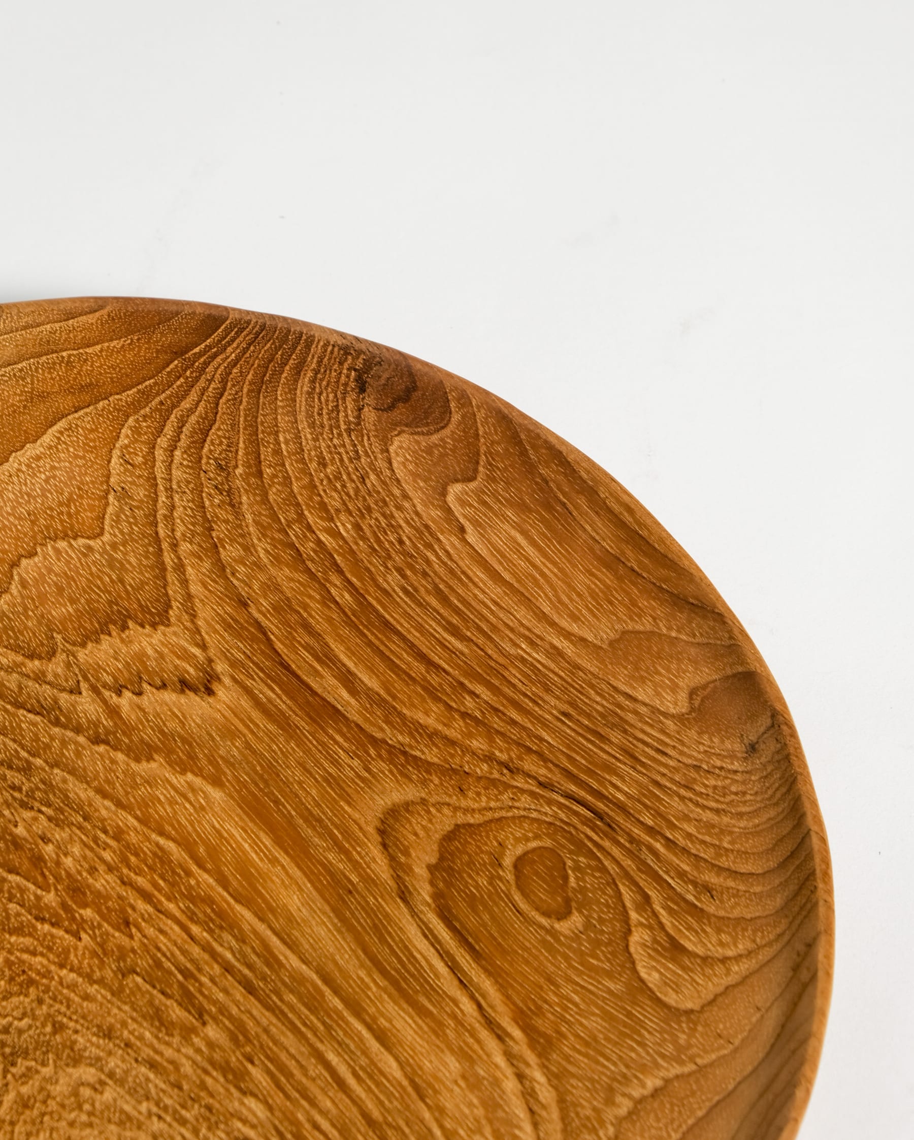 Round Teak Plate